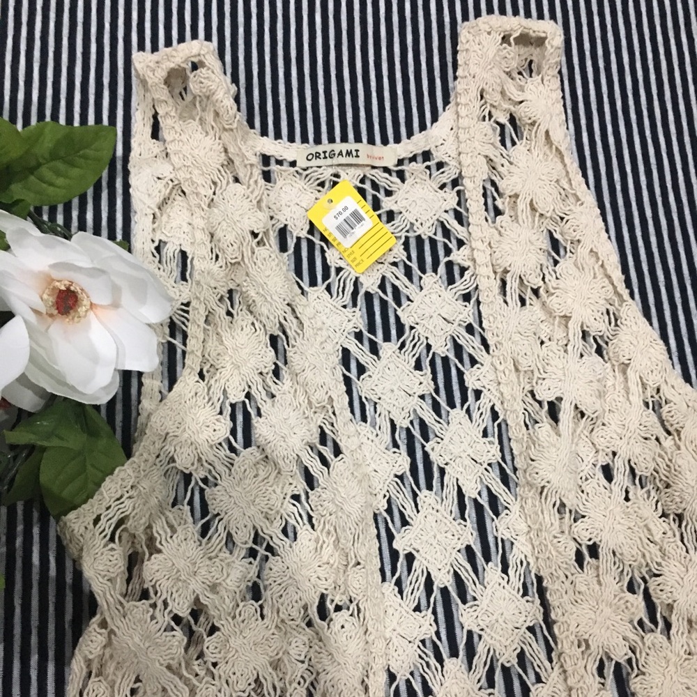 NWT Gorgeous Extra Long Floral Vest - Picture 2 of 5